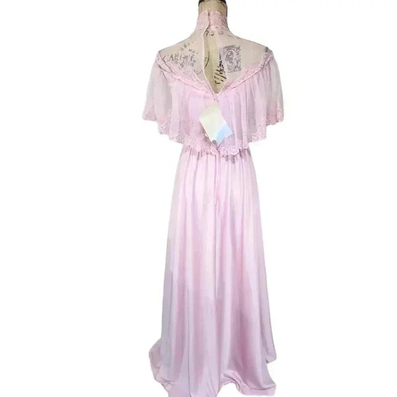 Dance Allure Vintage 70s Cottage Core lace long dress. NWT Blush Rose. … - Picture 7 of 14